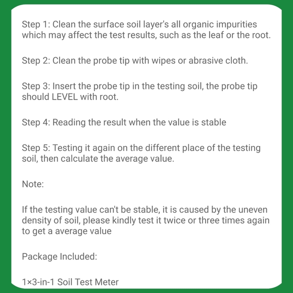 3 in 1 soil meter, measures moisture light & PH levels of your plants soil new - Picture 11 of 13